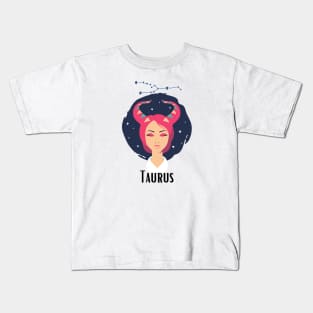 Taurus horoscope zodiac sign Kids T-Shirt